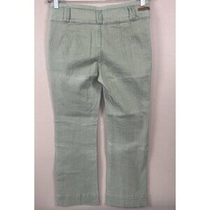 Pilcro Anthropologie Womens High Rise Flare Jeans Sage Green 27 4 Boho Coastal